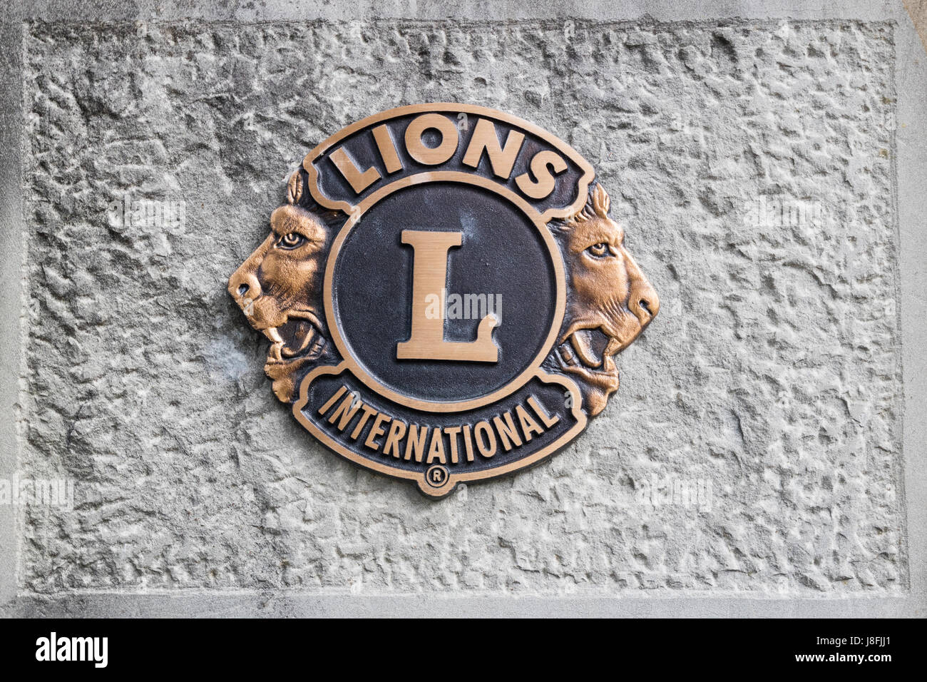 Lions Clubs International logo Stockfoto
