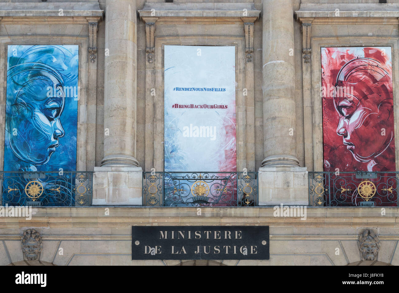 Le Ministère De La Justice est l'administration Française Chargée de l ' Action et De La Gestion des Rechtsordnung et de Conduite De La Politique d'actio Stockfoto