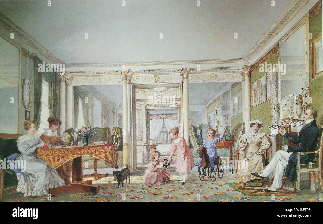 Das Haus Gagarin bezieht sich auf ein Gebäude oder eine Residenz, das mit dem Erbe von Juri Gagarin verbunden ist, dem ersten Menschen im Weltraum, der die sowjetische und weltraumbezogene Geschichte feiert. Stockfoto