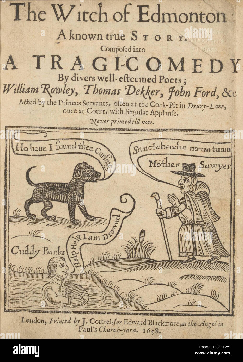Houghton 14433.26.13 Hexe von Edmonton, Titel Stockfoto