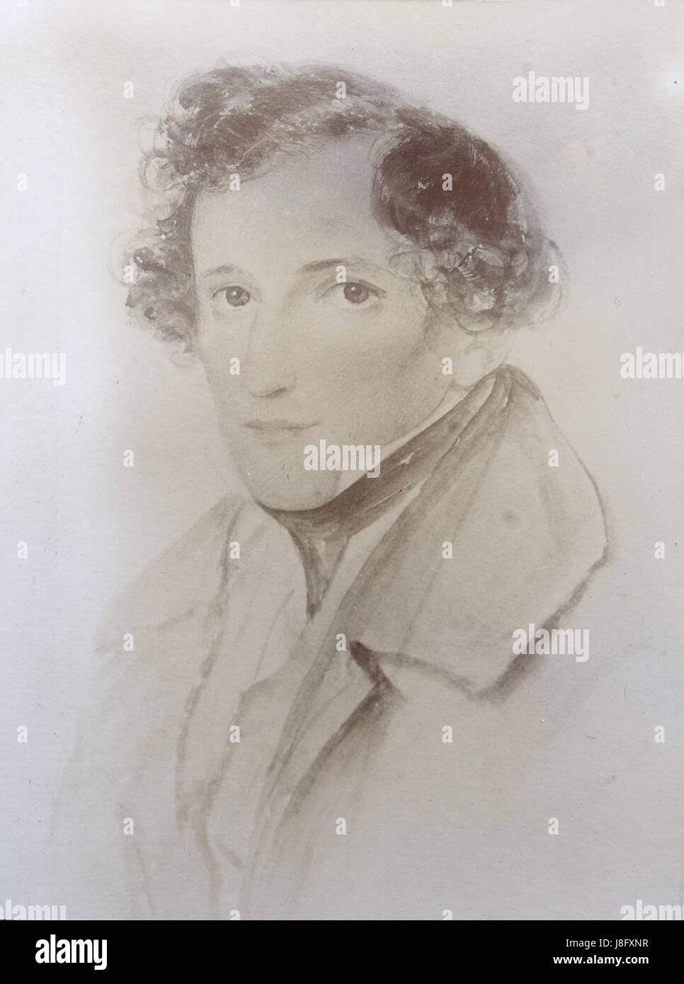 Dies bezieht sich auf eine Kassettenaufnahme der Werke des bekannten deutschen Komponisten Felix Mendelssohn Bartholdy. Die Kassette zeigt wahrscheinlich seine Musik, die seine Beiträge zur klassischen Musik und zur europäischen Kultur des 19. Jahrhunderts repräsentiert. Stockfoto