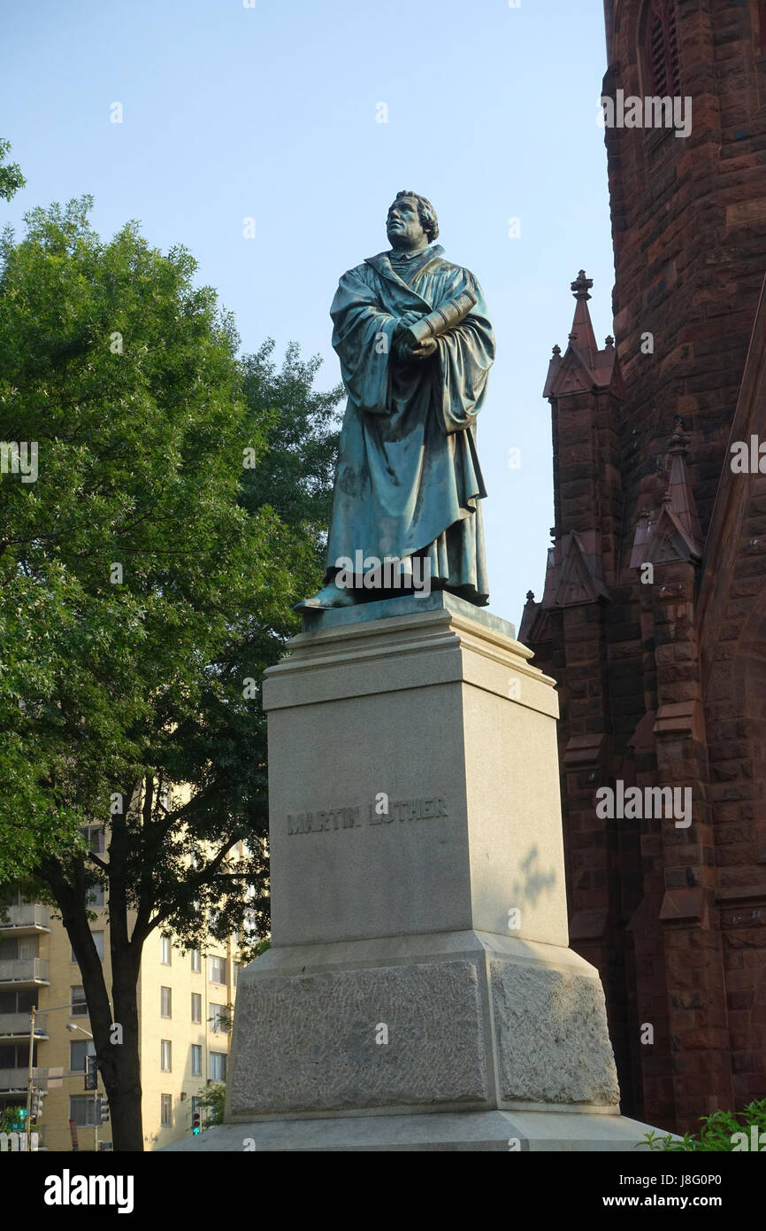 Martin Luther von Ernst Rietschel Thomas Circle, Washington, DC DSC05493 Stockfoto