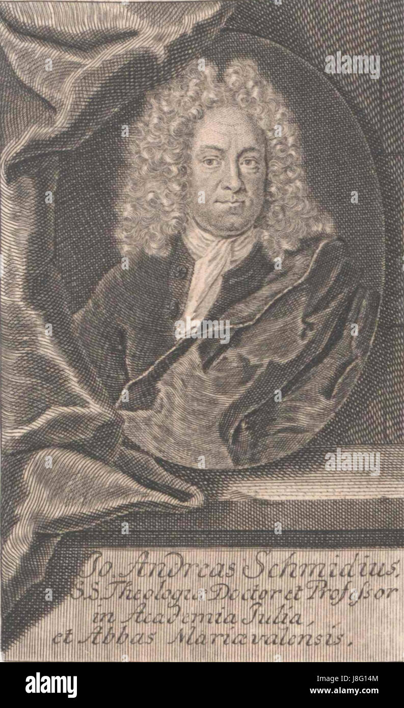 Johann Andreas Schmidt d Ae Stockfoto
