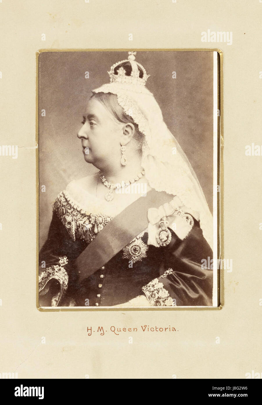HM Königin Victoria von Bassano 1887 Stockfoto