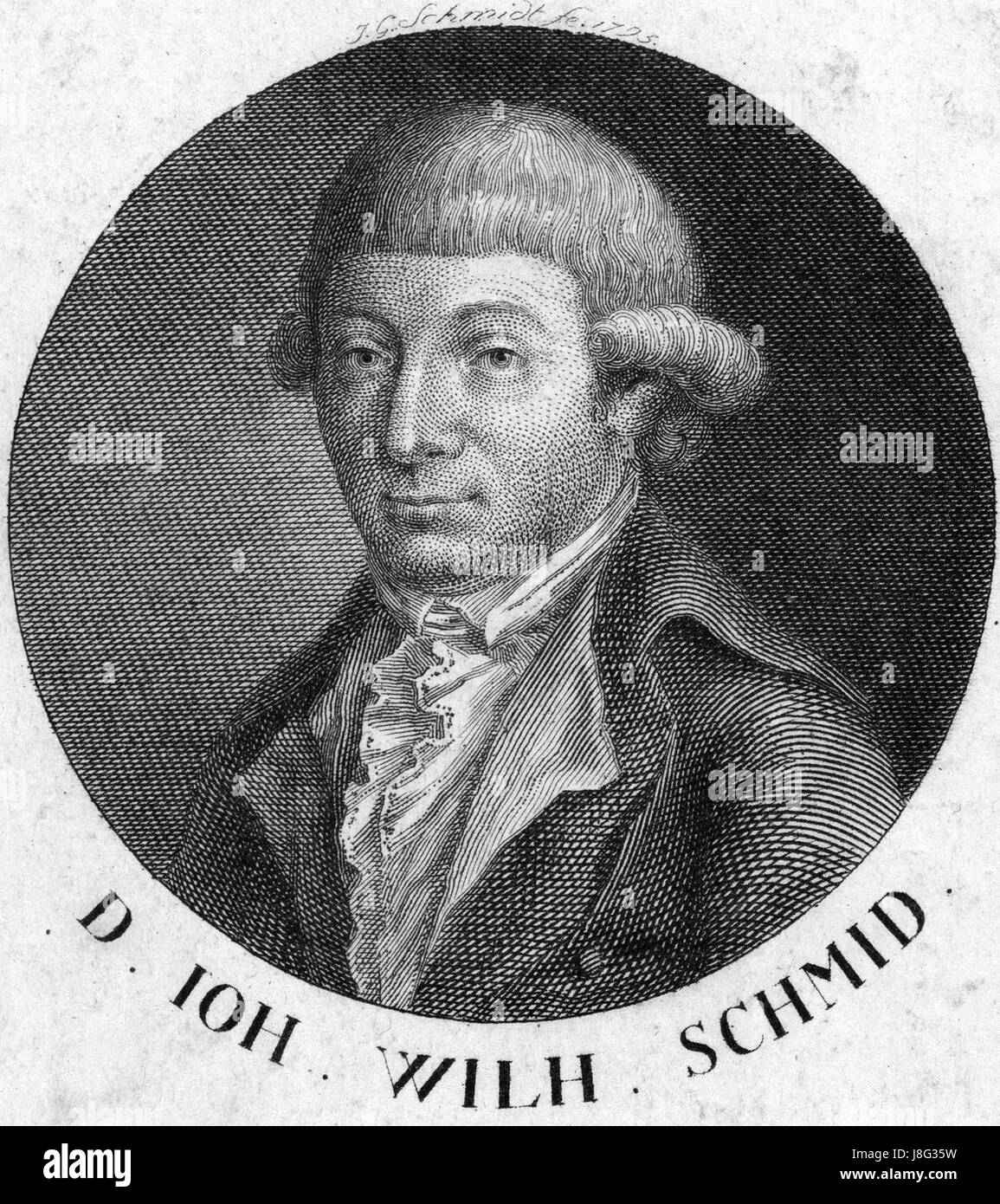 Johann Wilhelm Schmid Stockfoto