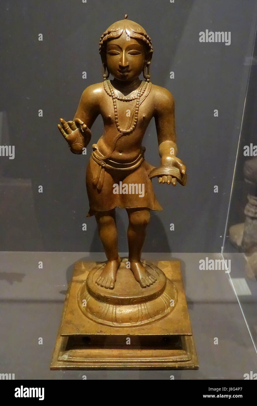 Manikkavacakar, Indien, Tamil Nadu, Chola Periode, 11. 12. Jhd, Bronze-Linden-Museum Stuttgart, Deutschland-DSC03795 Stockfoto