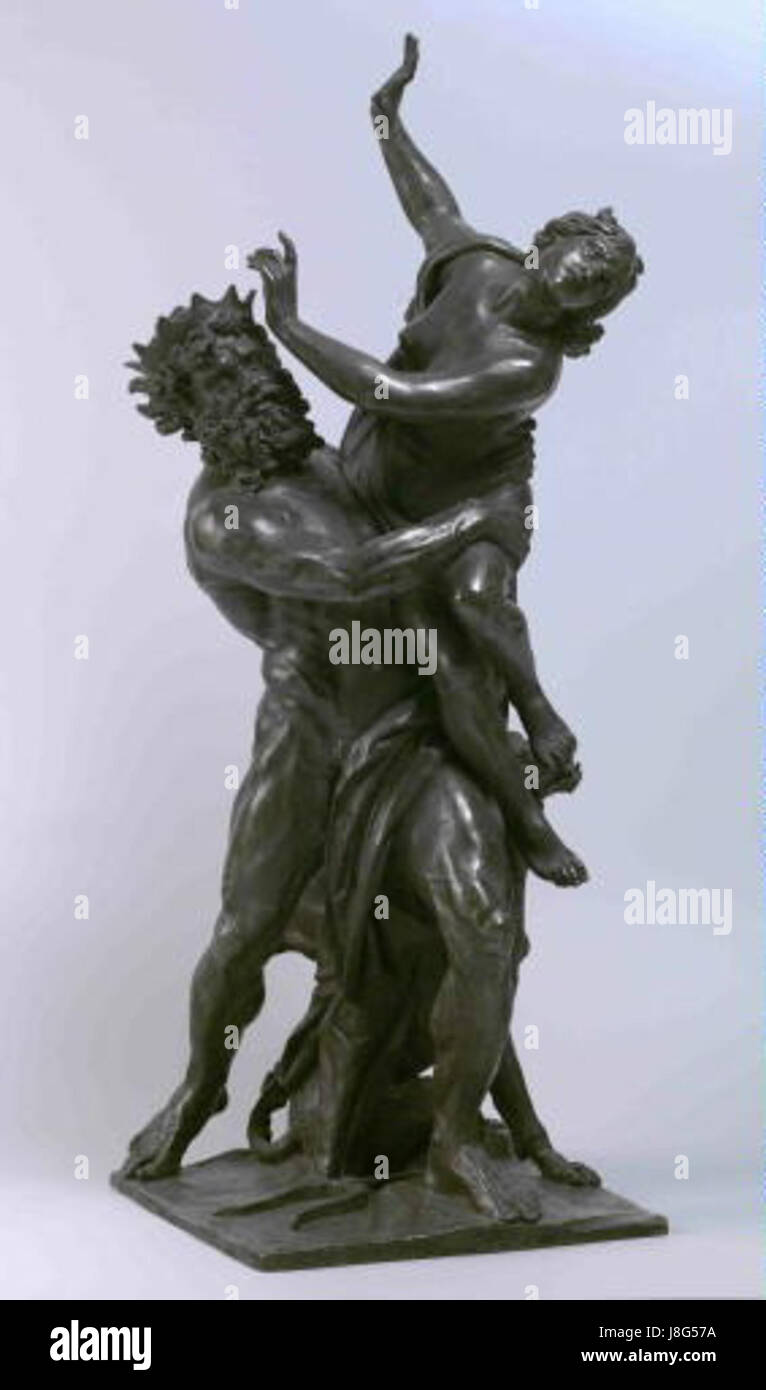 Giovanni da Bolognas Skulptur „UNOS Proserpiny“ ist ein renommiertes Beispiel der Renaissance-Kunst. Dieses Werk fängt die mythologische Szene von Proserpinas Entführung ein und zeigt komplizierte Details und klassischen Einfluss im Stil des Künstlers. Stockfoto