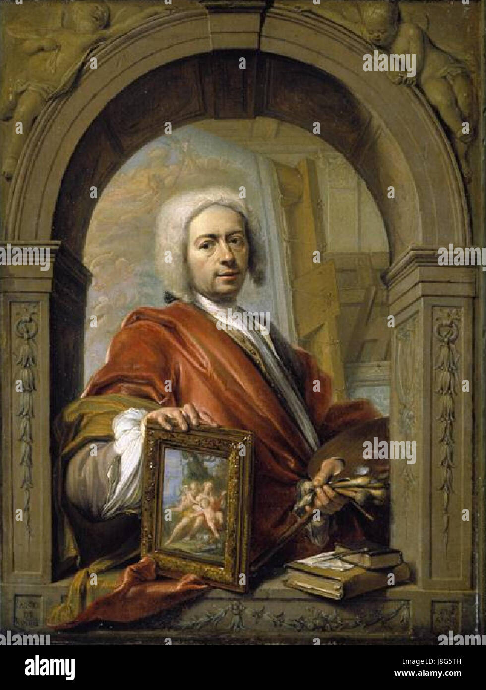 Jacques Ignatius de Roore Self Portrait Stockfoto