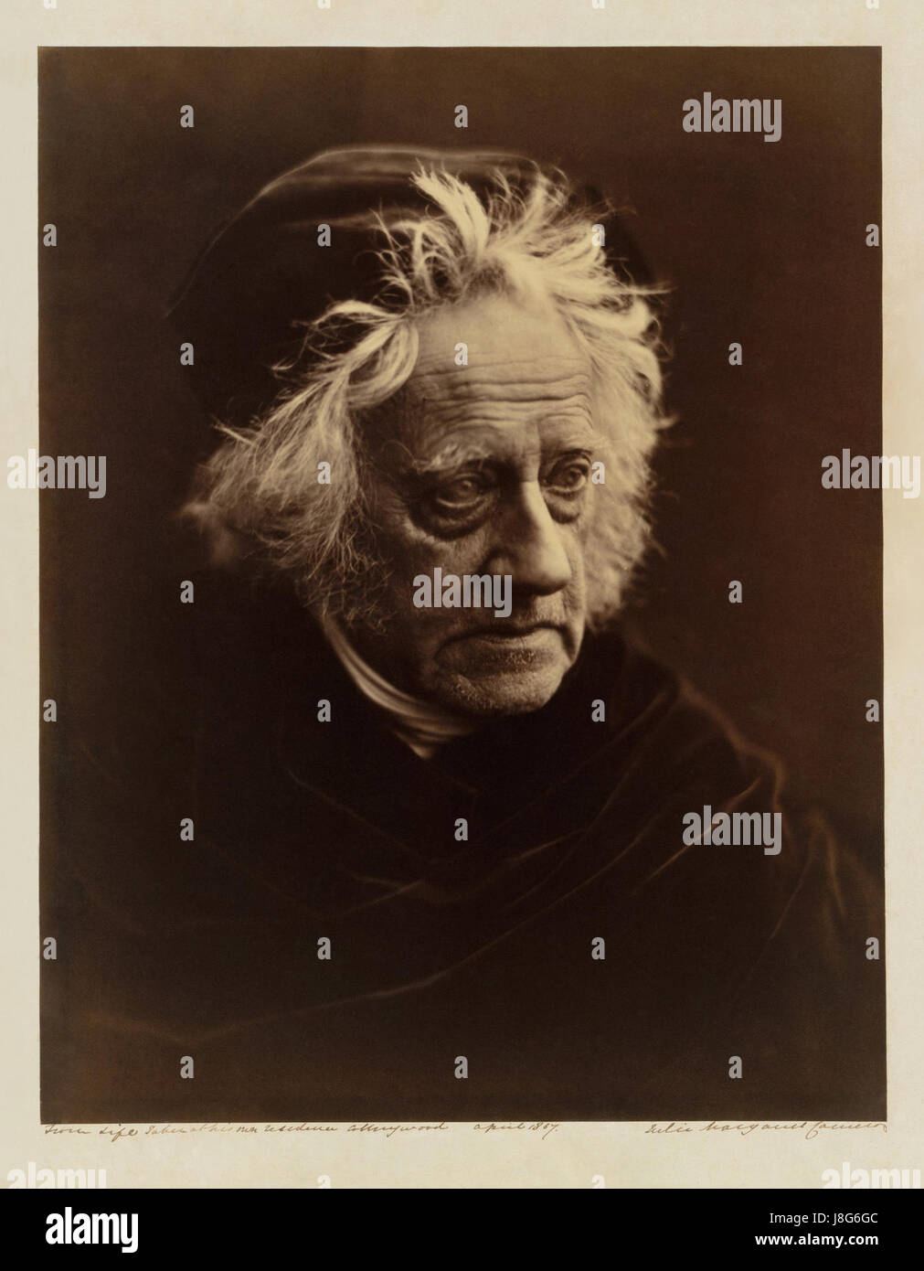 Julia Margaret Cameron John Herschel (Metropolitan Museum of Art Kopie wiederhergestellt) Stockfoto