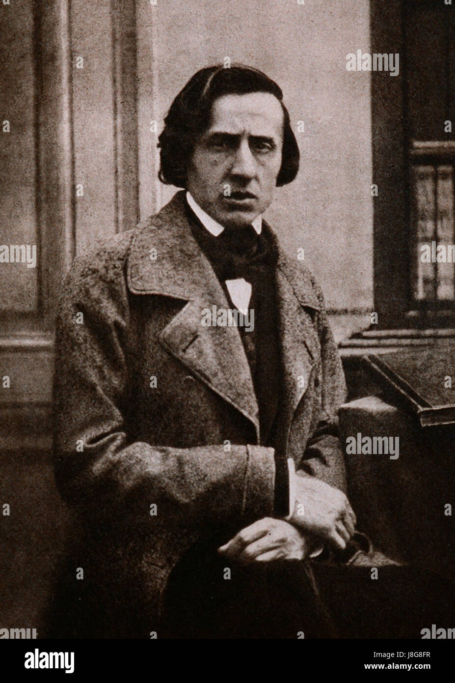 Frederic Chopin Foto sepia Stockfoto