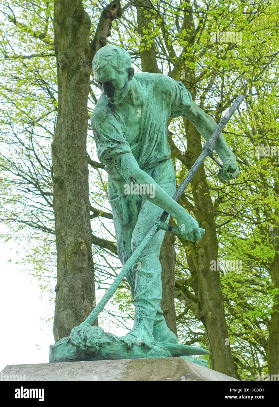 Le Faucheur von Constantin Meunier Cinquantenaire-Brüssel, Belgien-DSC08511 Stockfoto