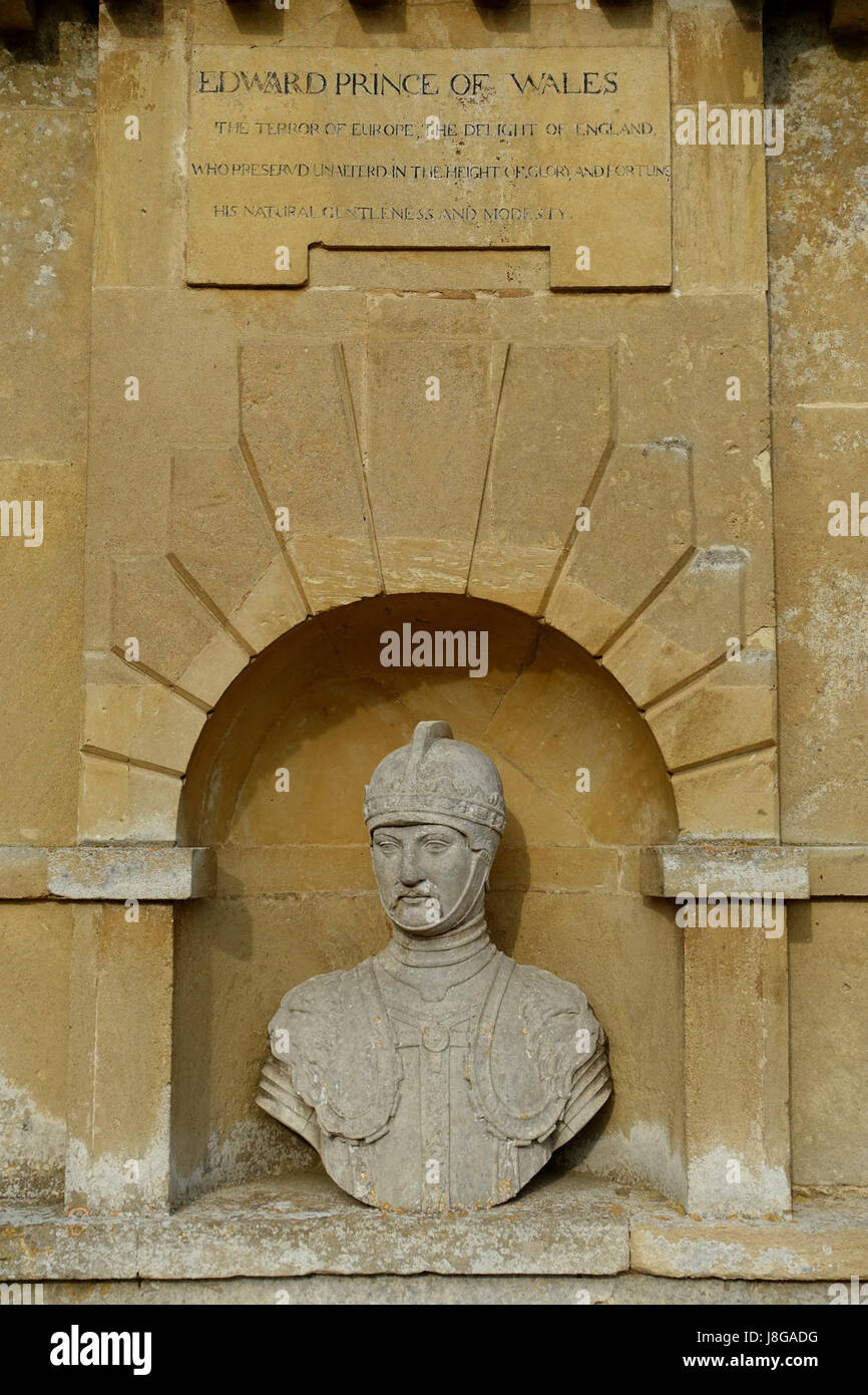 Edward Prince Of Wales Tempel des britischen Worthies, Stowe Buckinghamshire, England DSC08472 Stockfoto