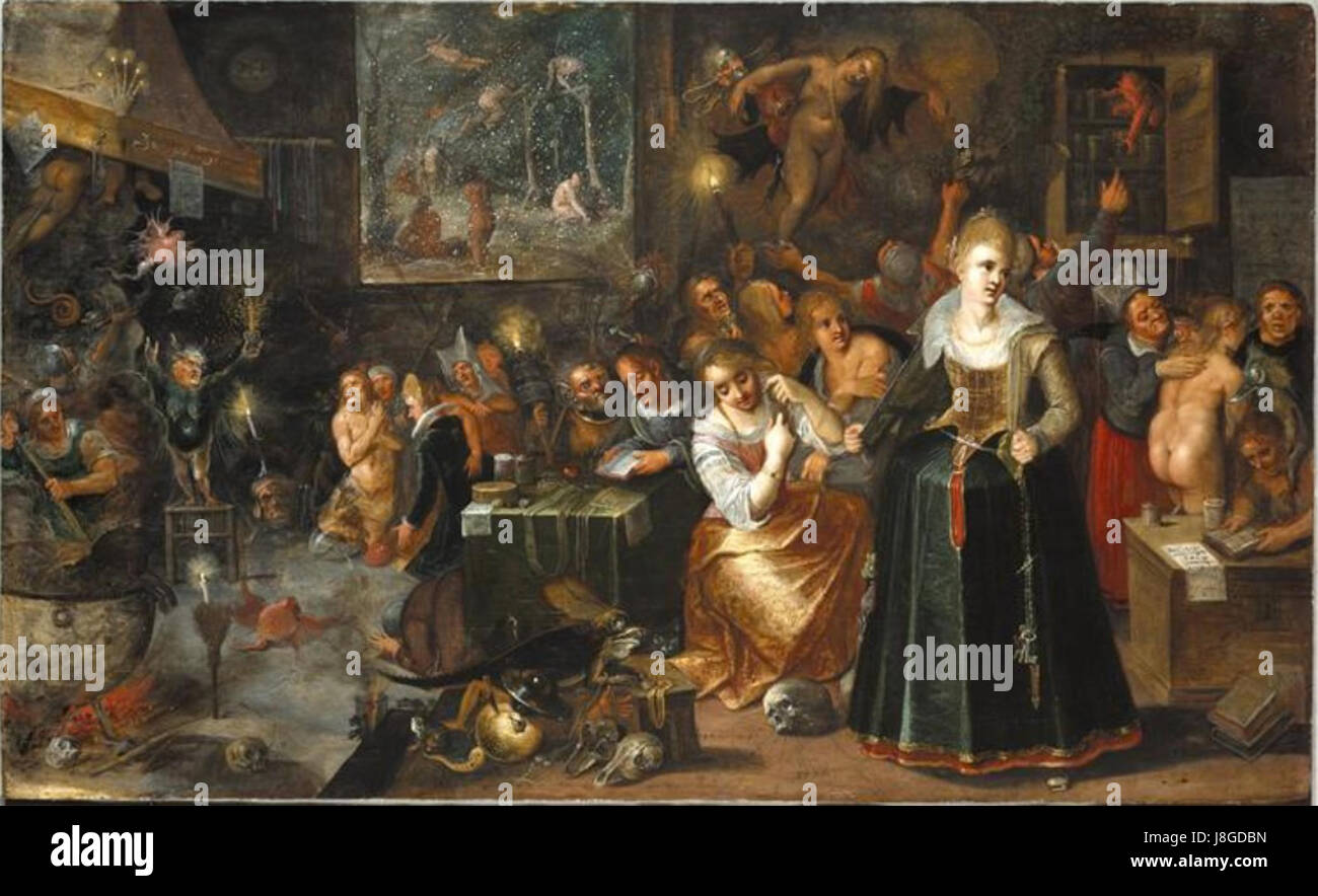 Allegorische Gemälde Frans Francken (II) Stockfoto