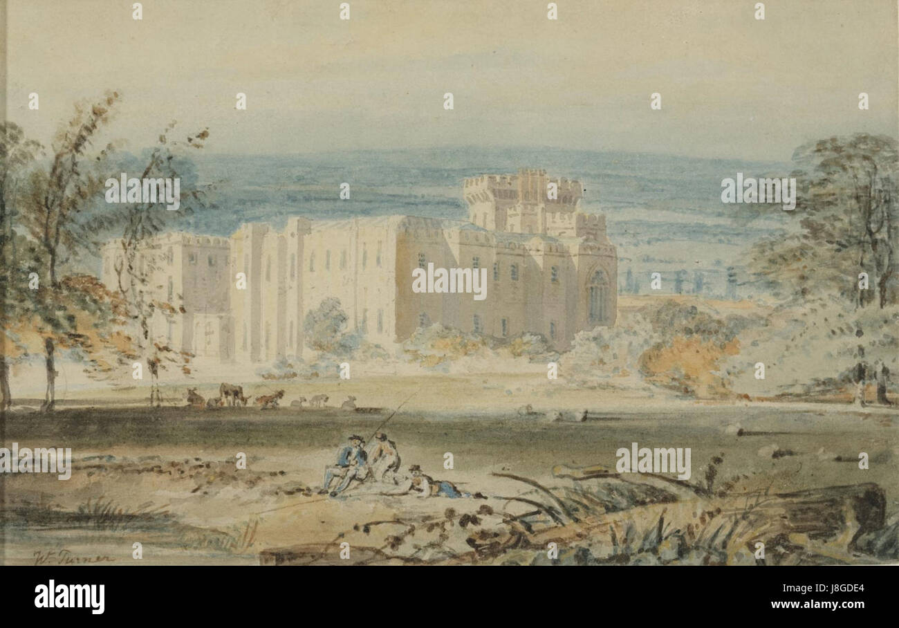 Hampton Court, Herefordshire, gesehen aus dem Südosten von Turner Stockfoto