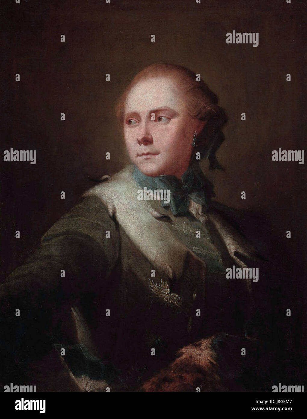 Dieses Porträt von Dorothea Maria Losch, das von der Künstlerin Isak Wacklin geschaffen wurde, zeigt eine bedeutende künstlerische Darstellung ihres Charakters oder Status während ihrer Zeit. Wacklins Arbeit fängt ihr Gleichnis ein und mag historisch wichtig sein. Stockfoto Dieses Porträt von Dorothea Maria Losch, das von der Künstlerin Isak Wacklin geschaffen wurde, zeigt eine bedeutende künstlerische Darstellung ihres Charakters oder Status während ihrer Zeit. Wacklins Arbeit fängt ihr Gleichnis ein und mag historisch wichtig sein. Stockfoto