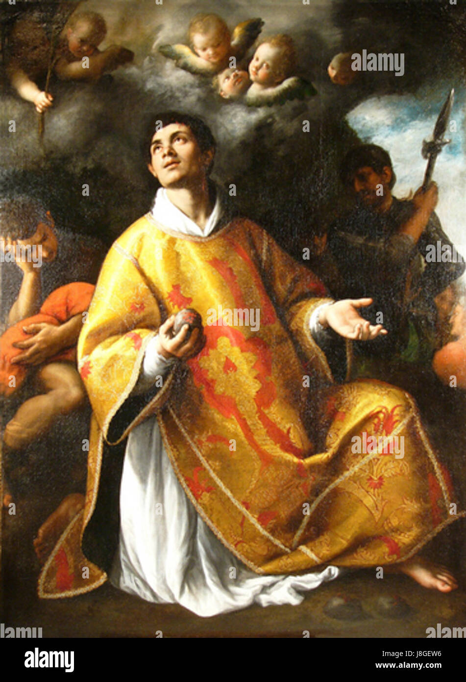 Fabrizio Santafede St. Stephanus der Märtyrer Stockfoto