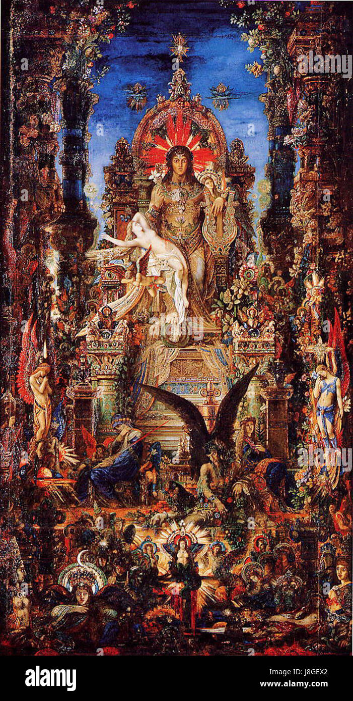 Jupiter und Semele Gustave Moreau Stockfoto