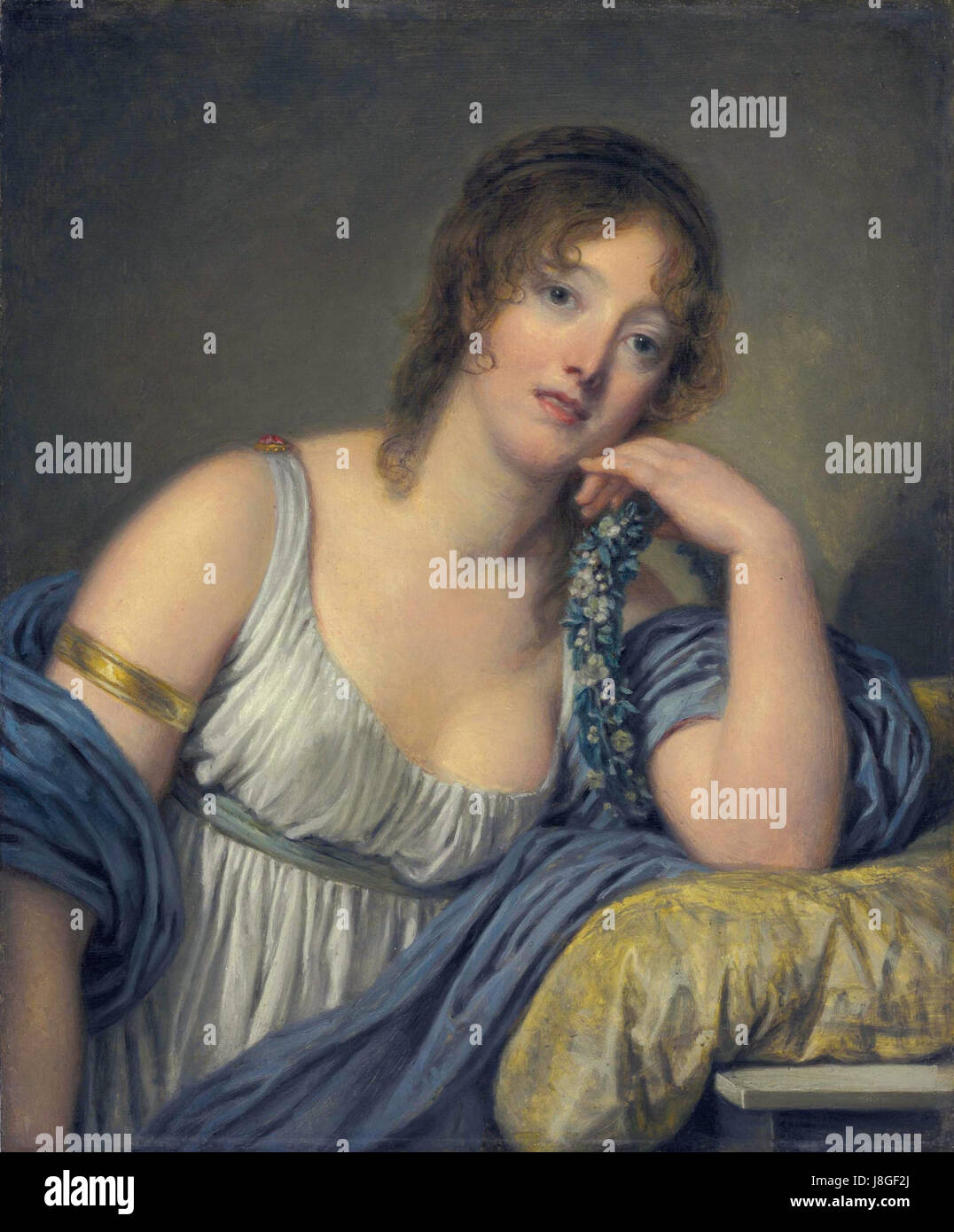 Jeanne Philiberte Ledoux, von Jean Baptiste Greuze Stockfotografie Alamy