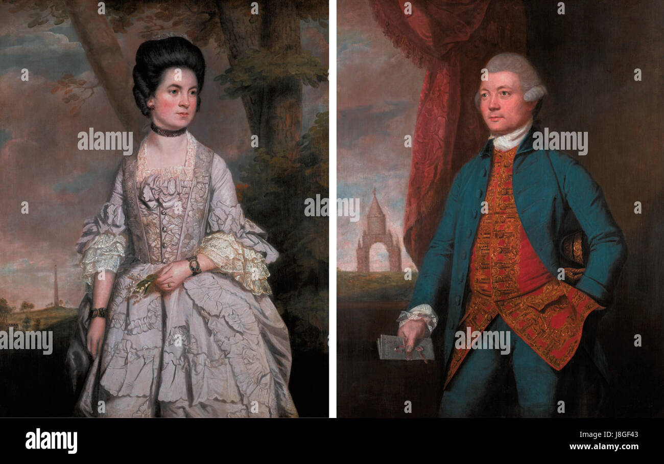 John und Grace Newman, Thomas Strand Stockfoto