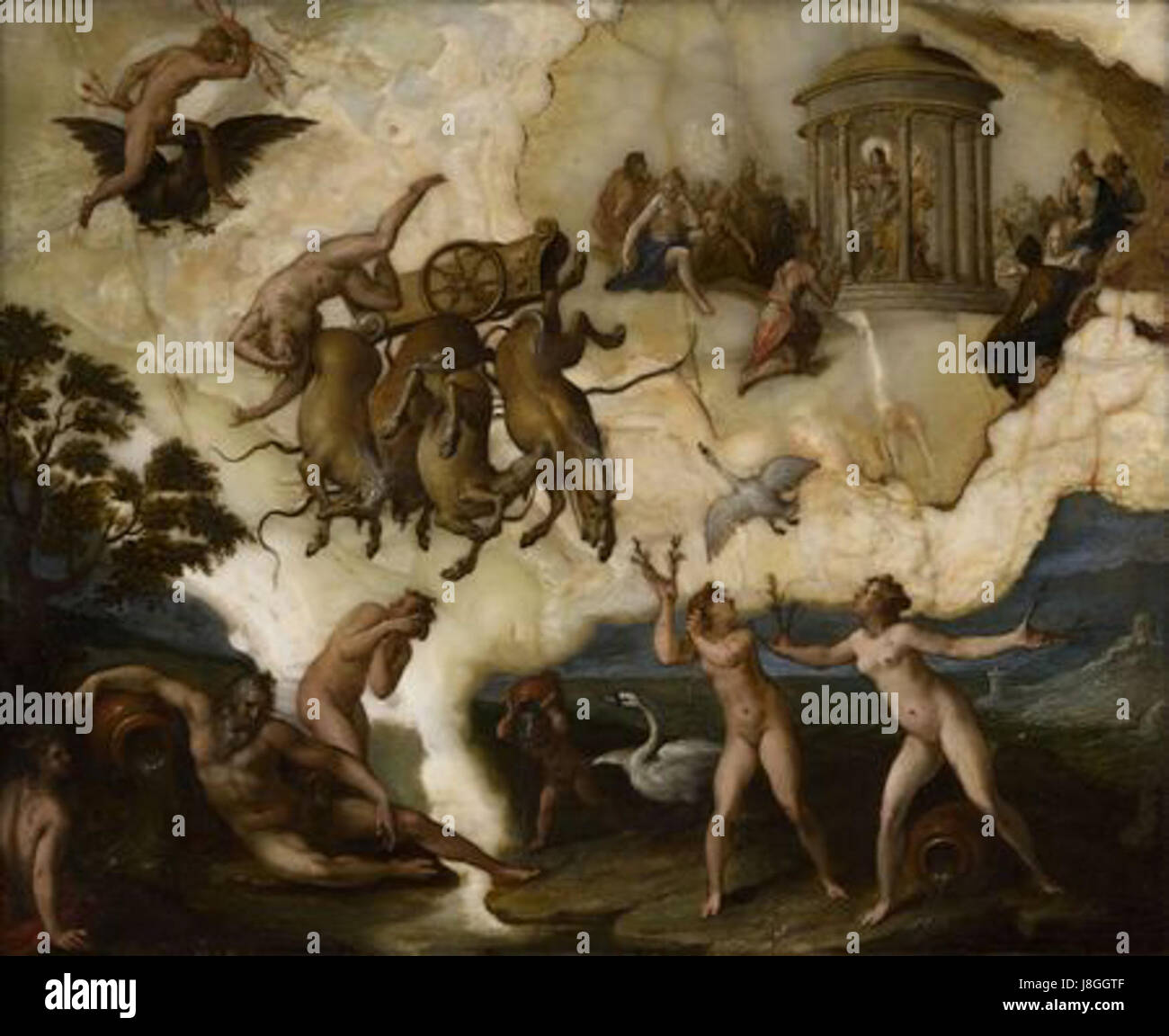 Hans von Aachen den Sturz des Phaeton Stockfotografie Alamy