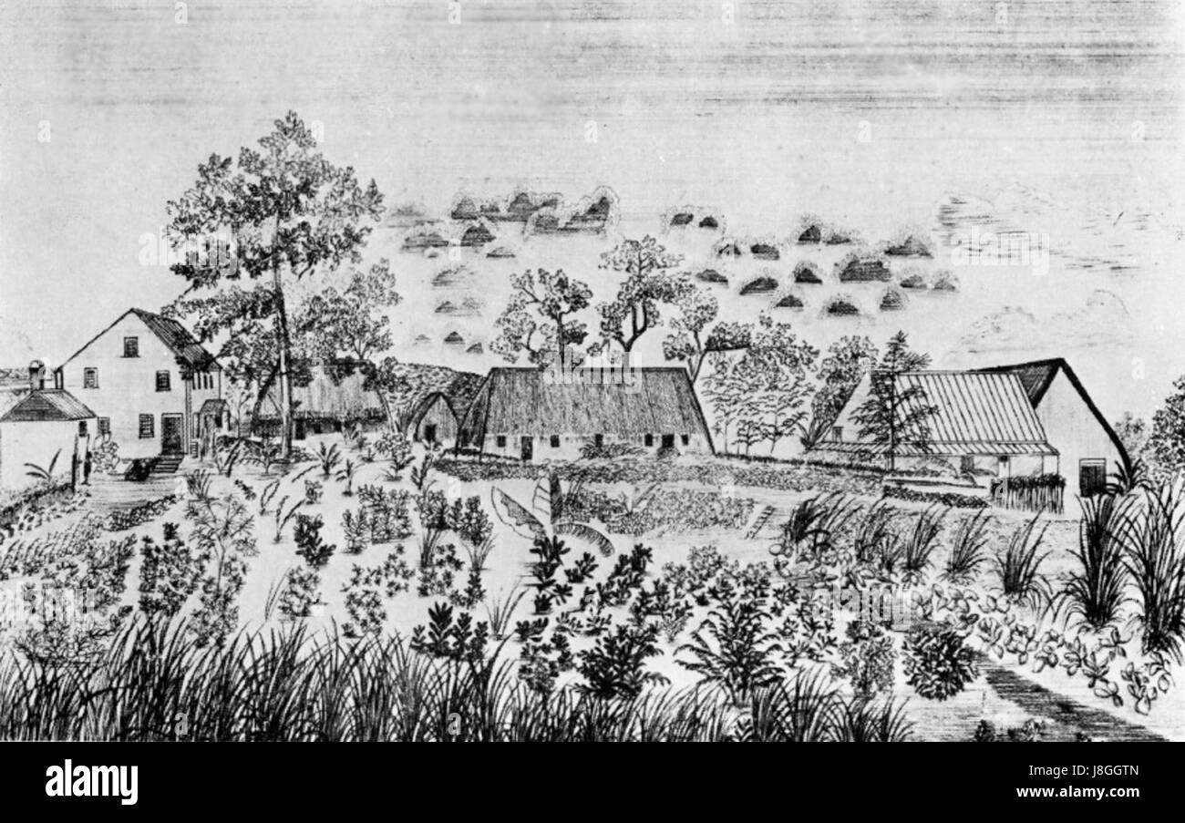 Hilo-Internat, 1836 Stockfoto