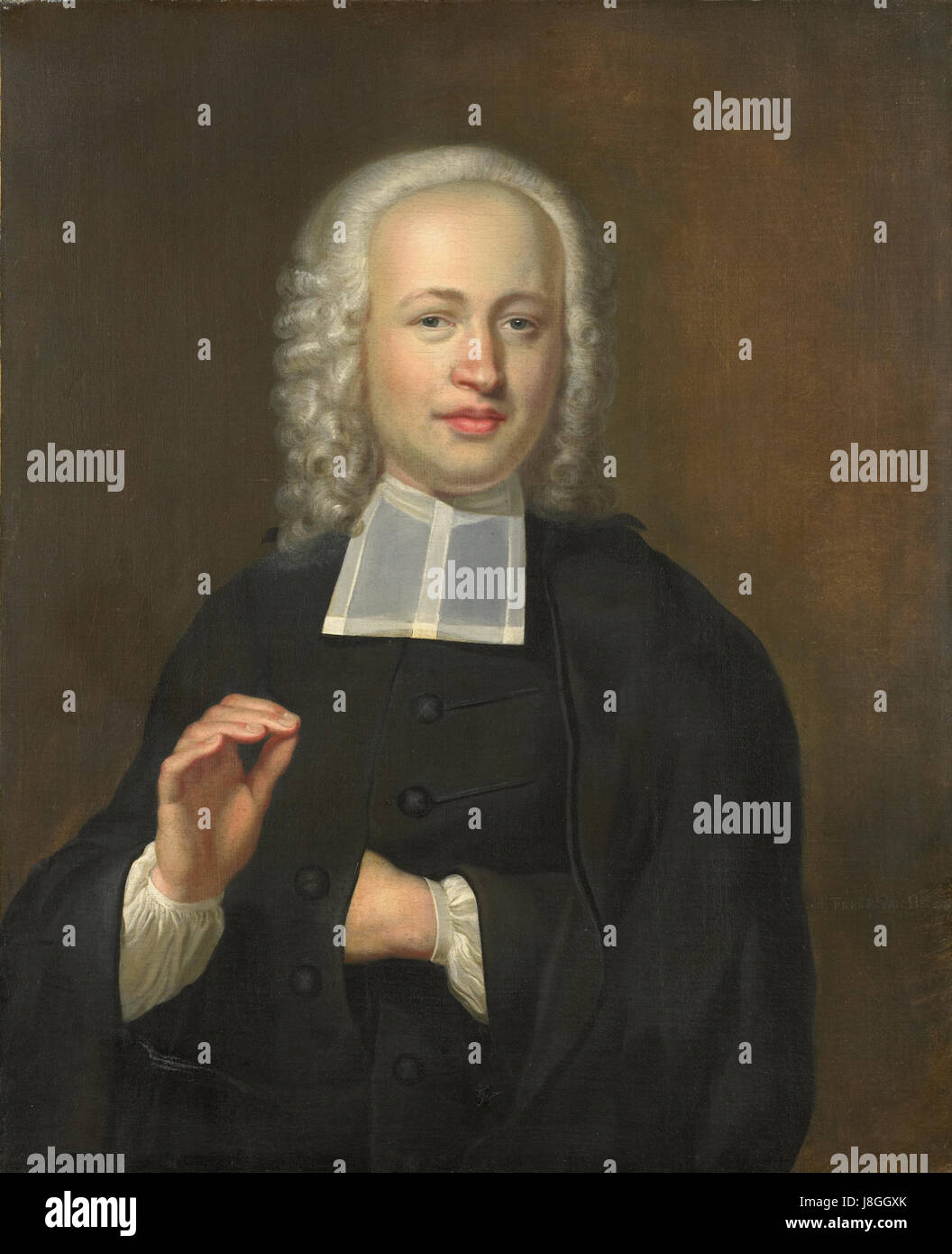 Justus Tjeenk (1730-82). Een der Oprichters van Het Zeeuws Genootschap Predikant Te Vlissingen Rijksmuseum SK A 1473 Stockfoto