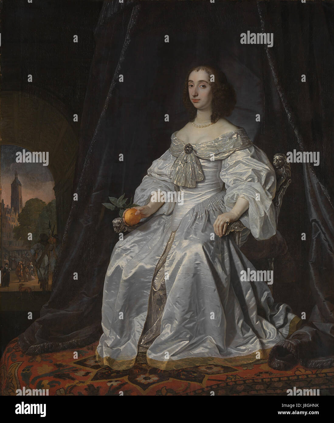 Dieses Kunstwerk zeigt Maria Stuart, die Witwe von Willem II. Von Orange, im Rijksmuseum. Sie bietet einen Einblick in das Leben einer prominenten Persönlichkeit aus dem 17. Jahrhundert, die eine bedeutende Rolle in der europäischen Geschichte spielte, insbesondere im niederländischen und schottischen Kontext. Stockfoto Dieses Kunstwerk zeigt Maria Stuart, die Witwe von Willem II. Von Orange, im Rijksmuseum. Sie bietet einen Einblick in das Leben einer prominenten Persönlichkeit aus dem 17. Jahrhundert, die eine bedeutende Rolle in der europäischen Geschichte spielte, insbesondere im niederländischen und schottischen Kontext. Stockfoto