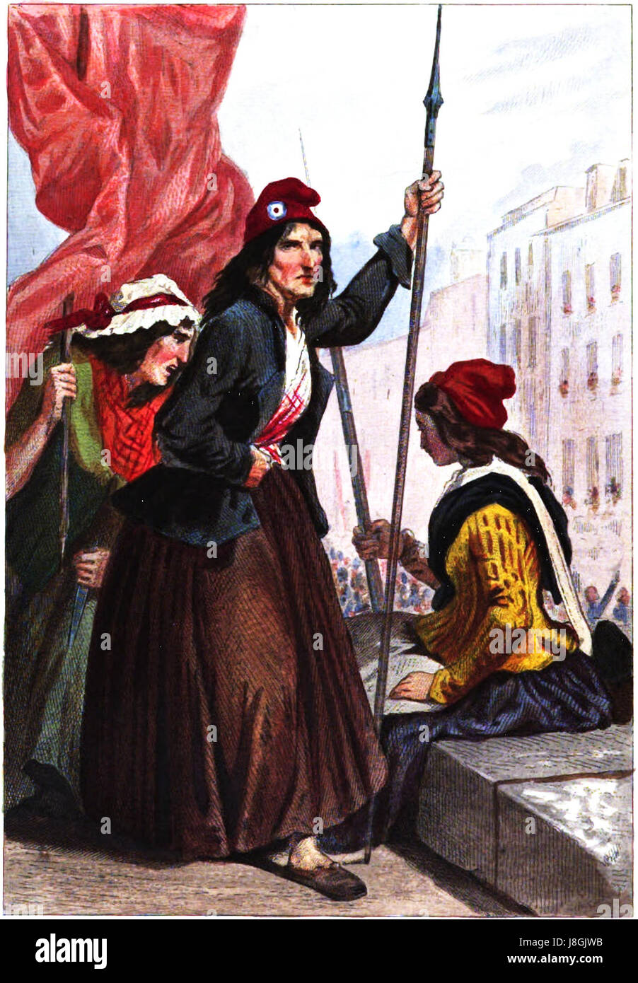 Les Furien de guillotine Stockfoto