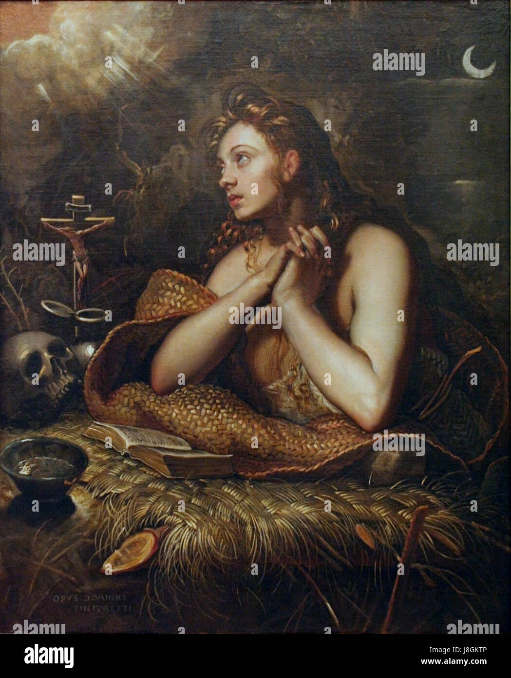 Domenico Tintoretto die reuige Magdalena Stockfoto