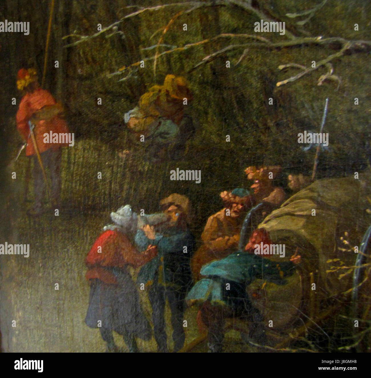 Pieter Snayers war ein flämischer Maler, der für seine detaillierten Landschaften und historischen Szenen bekannt ist. Seine Arbeiten über die Neunburger Landschaft sind einer seiner bemerkenswertesten Beiträge und zeigen sein Können in der Darstellung von Landschaften. Stockfoto