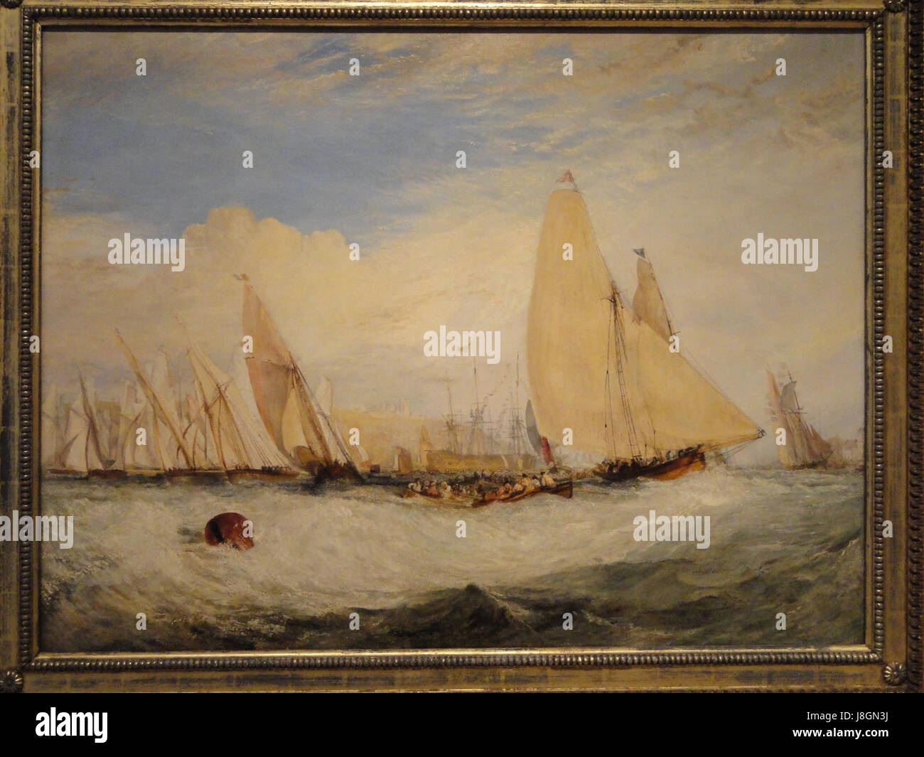 East Cowes Castle, der Sitz von J. Nash, Esq., die Regatta nach Luv, Turner Indianapolis Museum of Art DSC00677 schlagen Stockfoto