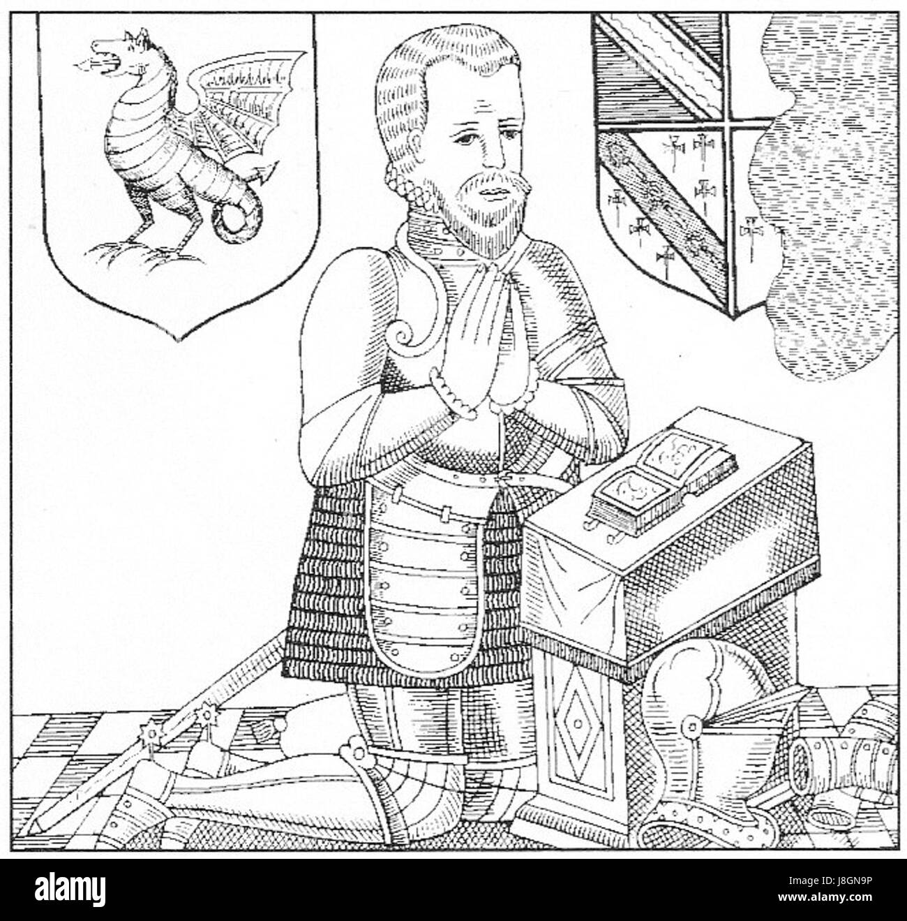 Die „Drake Messing Filleigh Zeichnung“ bezieht sich auf ein Kunstwerk, wahrscheinlich eine Zeichnung oder Illustration, das mit der Drake Familie assoziiert ist. Sie reflektiert künstlerische Techniken und Familiengeschichte durch visuelle Medien. Stockfoto