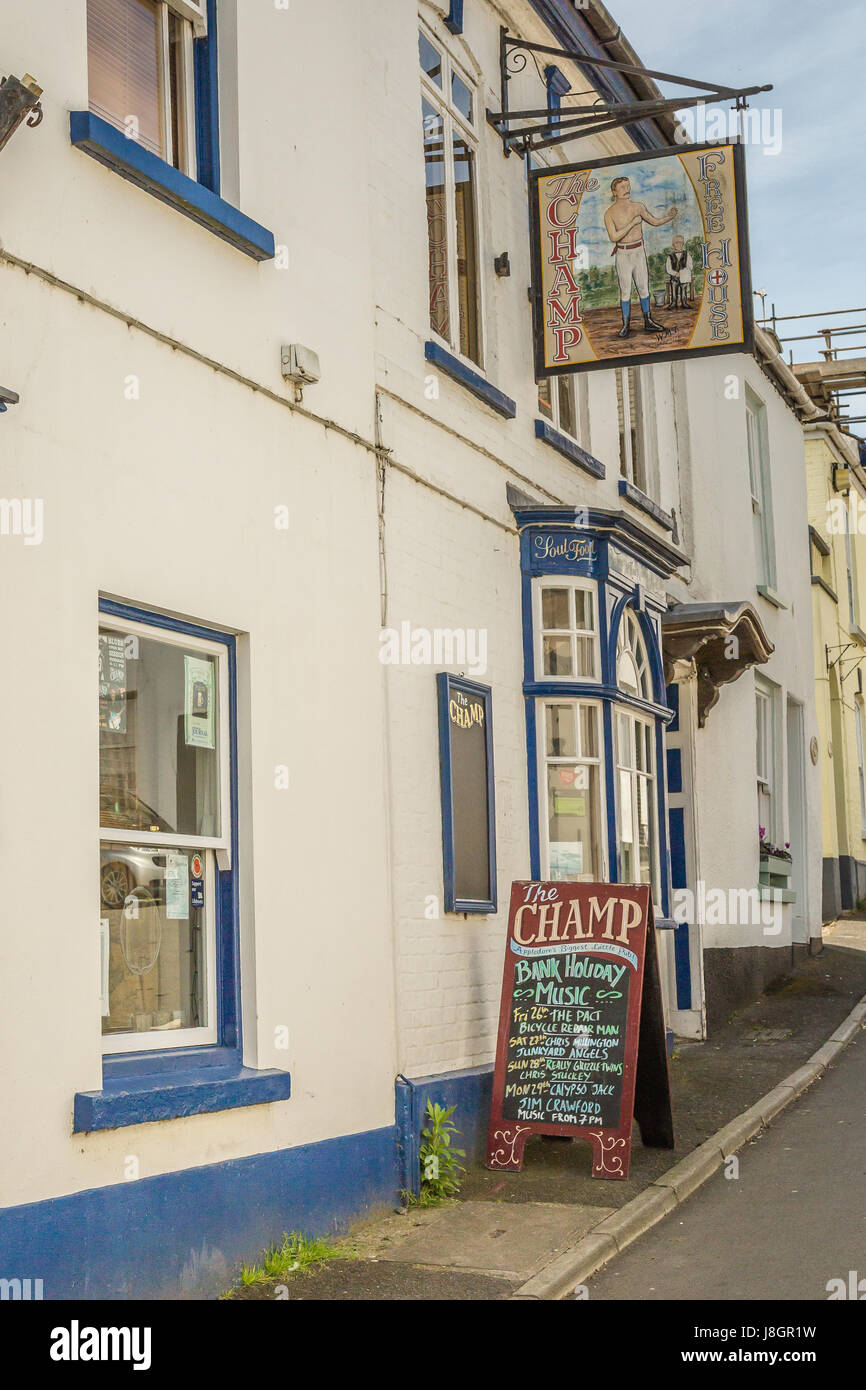 Das Champ-Pub in Appledore, North Devon Stockfoto