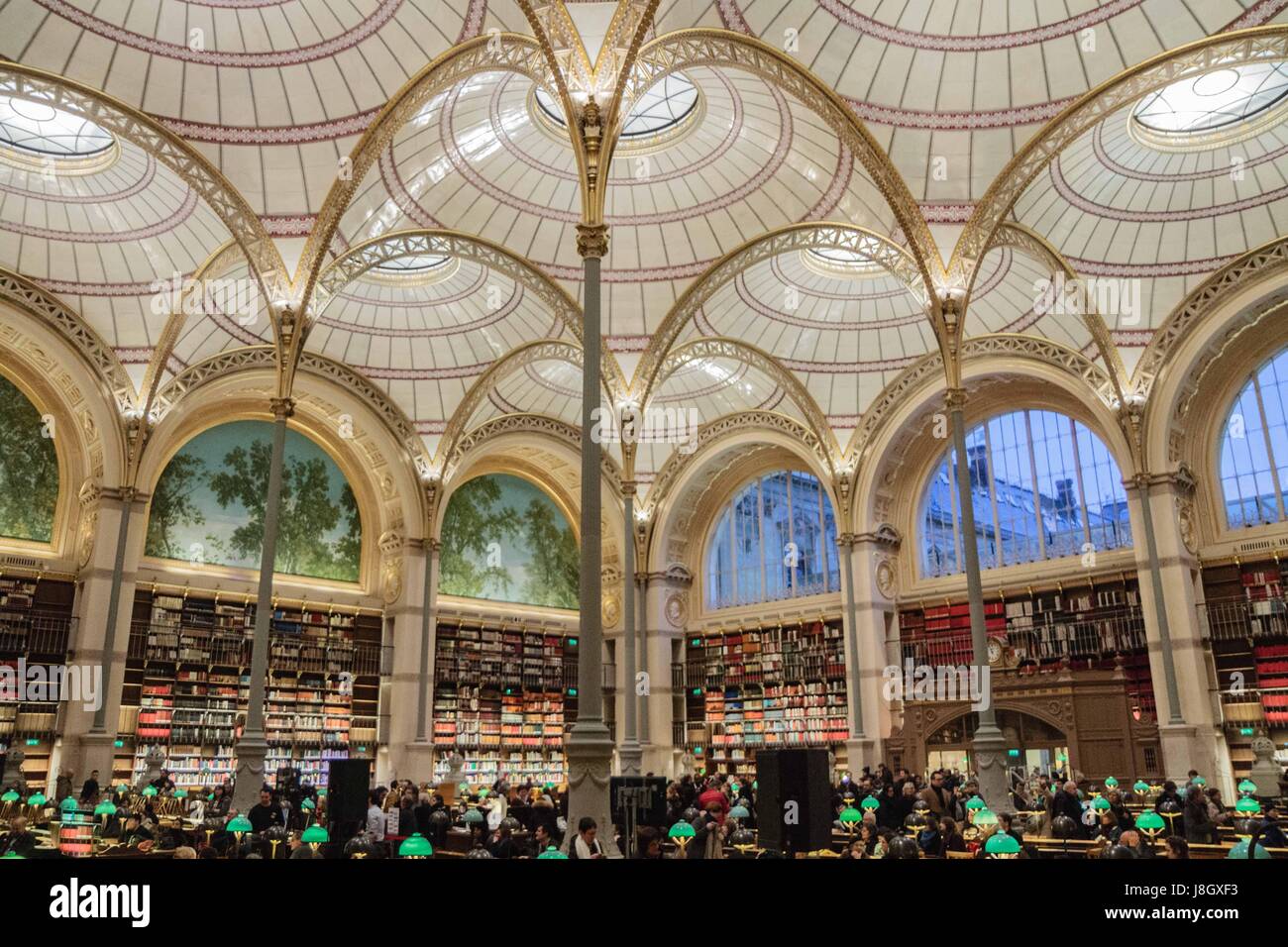 Le Site Richelieu-Louvois est le Berceau Historique De La Bibliothèque Nationale de France. Situé au Cœur De La Capitale, il Se Composait au XVIIe się Stockfoto