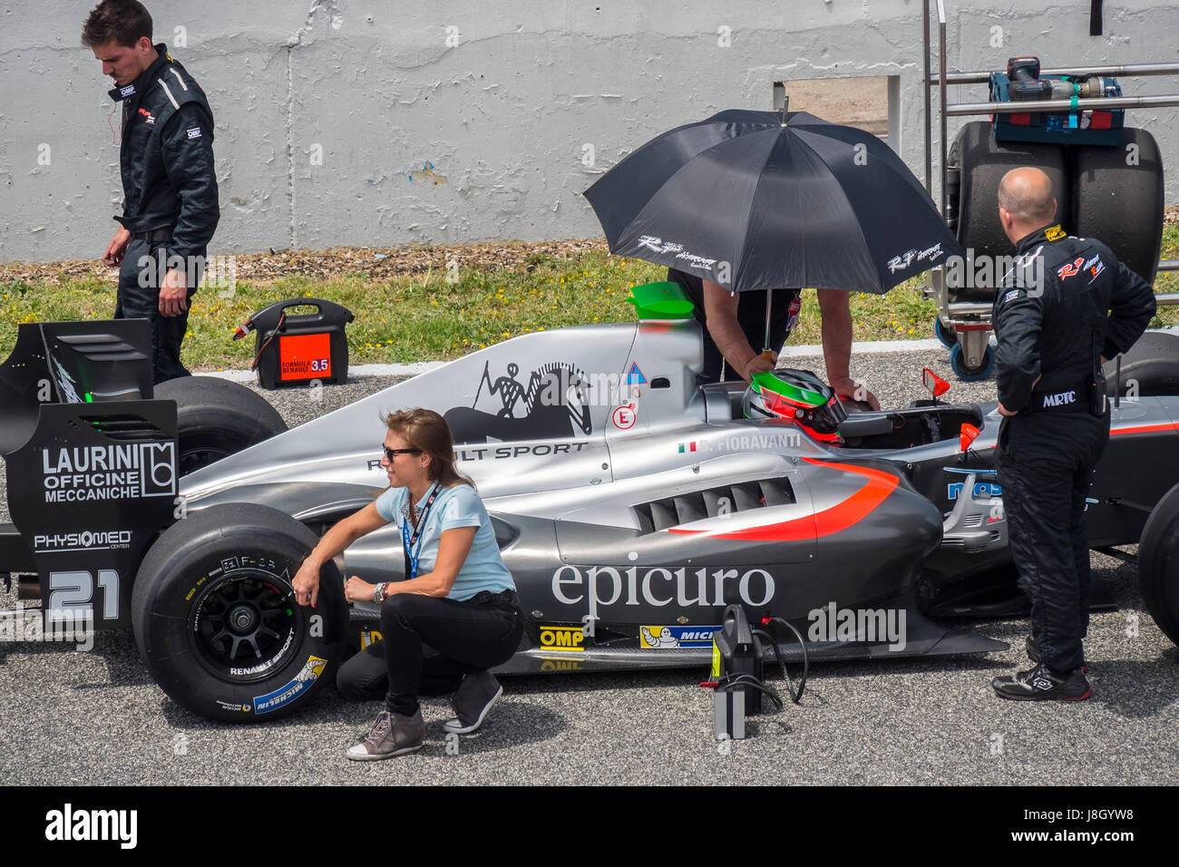 CADIZ - 28 Mai: World Series Formula V8 3.5 in Jerez De La Frontera-Schaltung am 28. Mai 2017 in Cadiz, Spanien Stockfoto