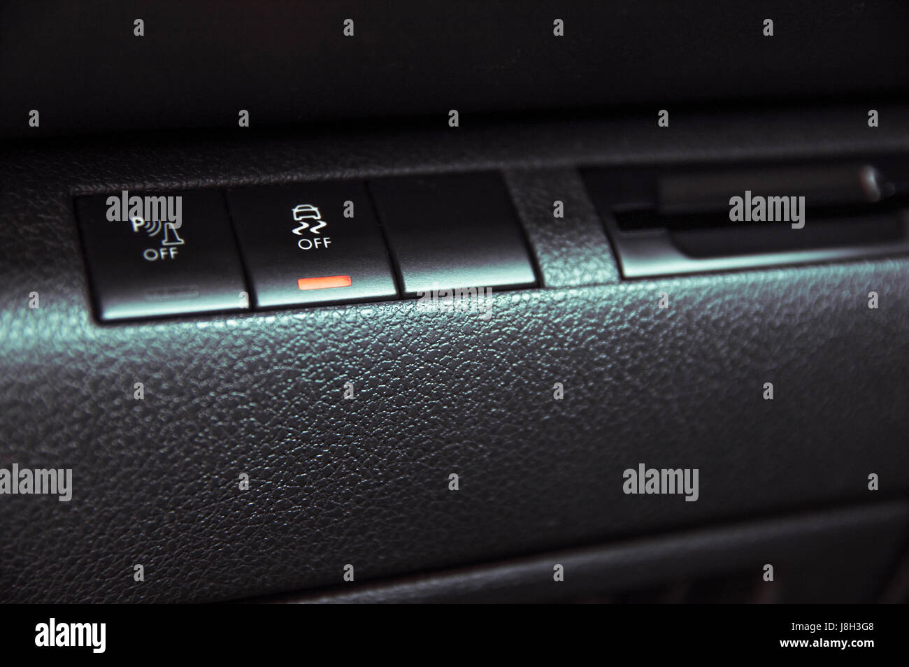 Licht im Auto ausschalten - Close-Up Auto integrierte Blinker mit  Scheinwerferschalter Kippschalter Stockfotografie - Alamy