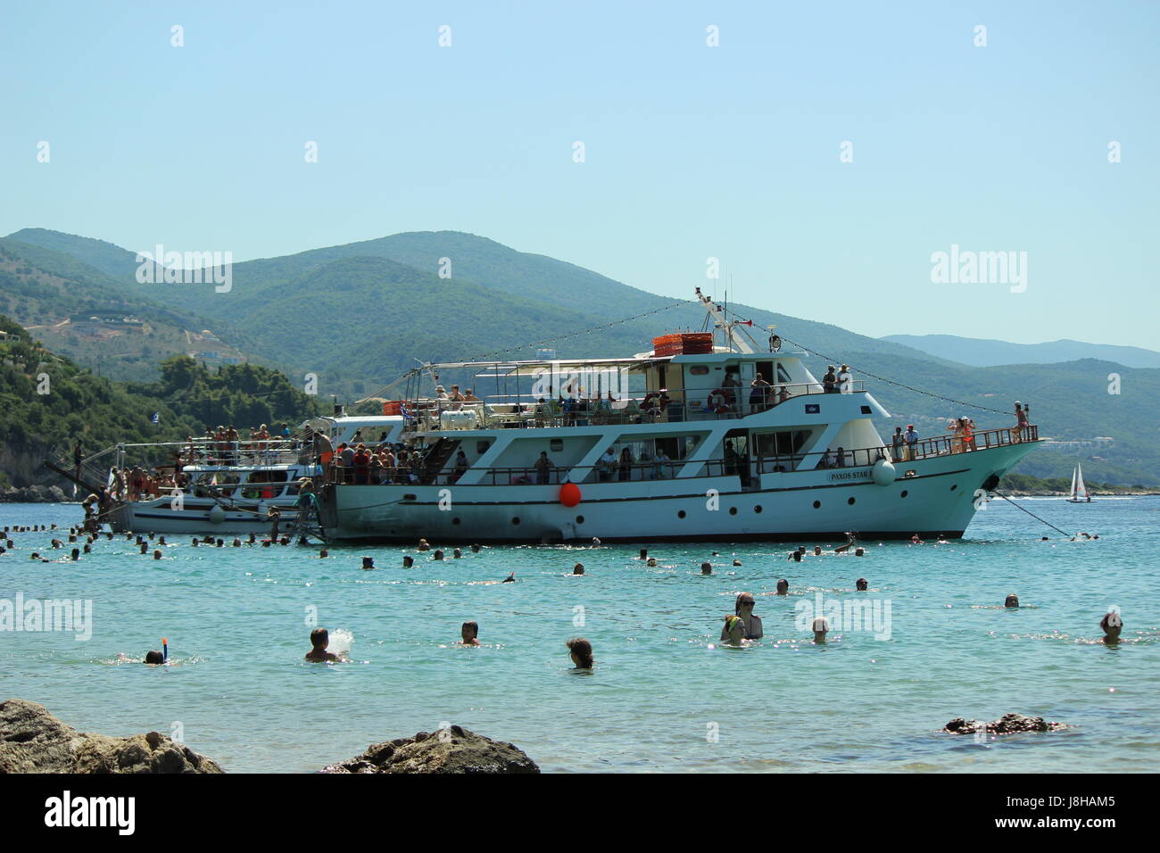 Strand Bella Vraka - Sivota, Griechenland Stockfoto