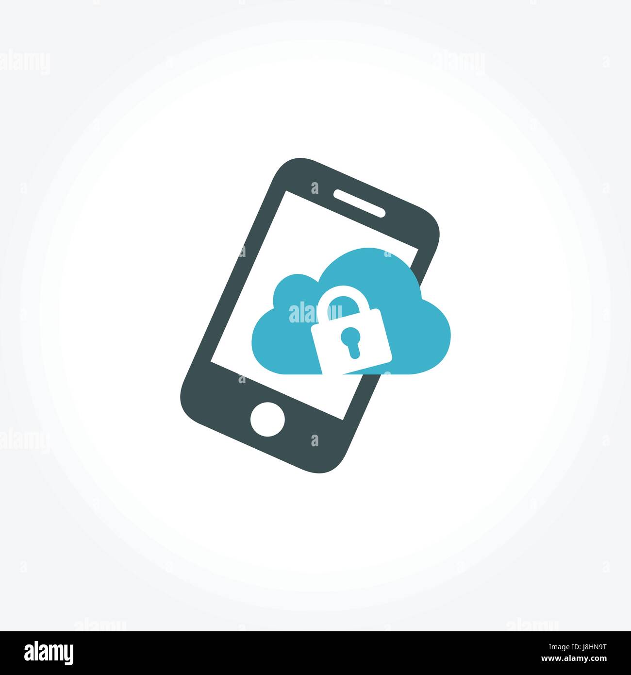 Smartphone-Technologie, Sicherheit-Konzeption Stock Vektor