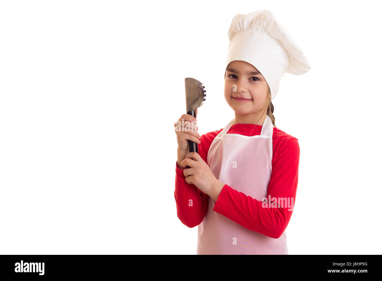 Kleines Mädchen Kochen Stockfoto