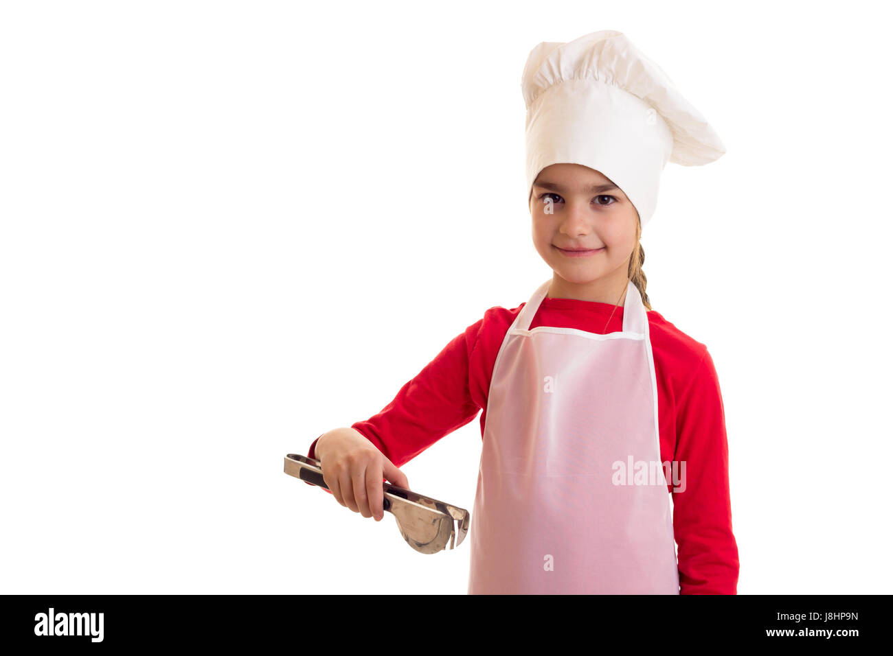 Kleines Mädchen Kochen Stockfoto