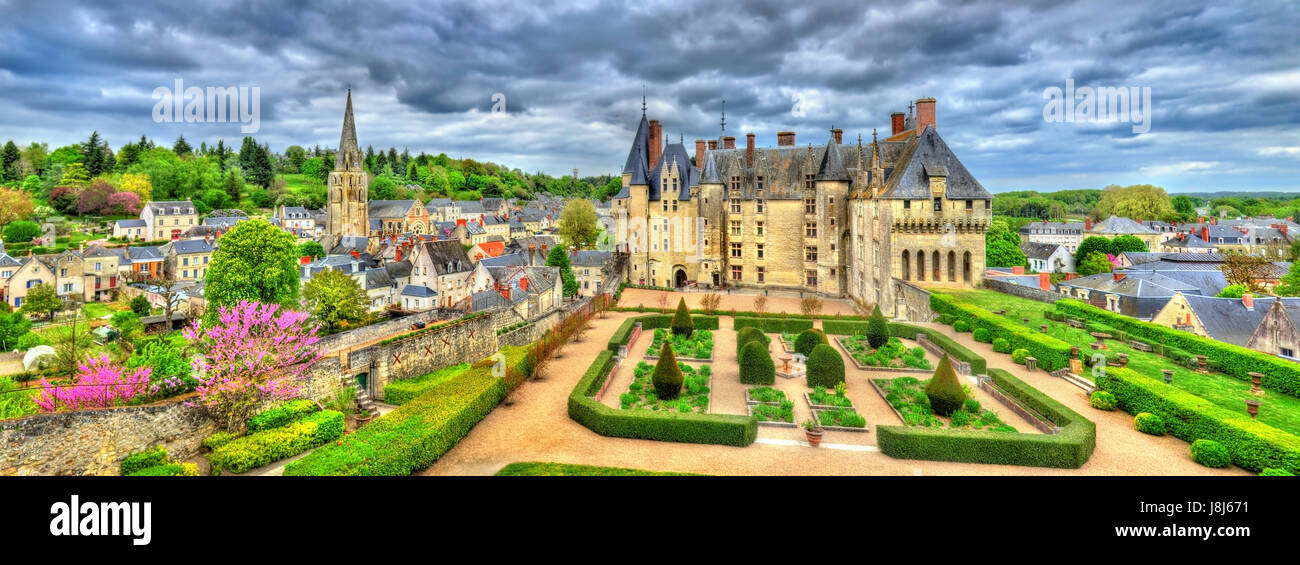 Blick auf das Chateau de wickelten, ein Schloss im Loire-Tal, Frankreich Stockfoto