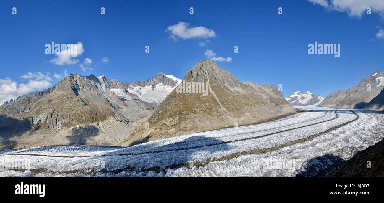 Wallis, Mönch, Gefahr, Alpen, Wandern, Wandern, Wanderung, Gipfel, Schweiz, Eis, Stockfoto