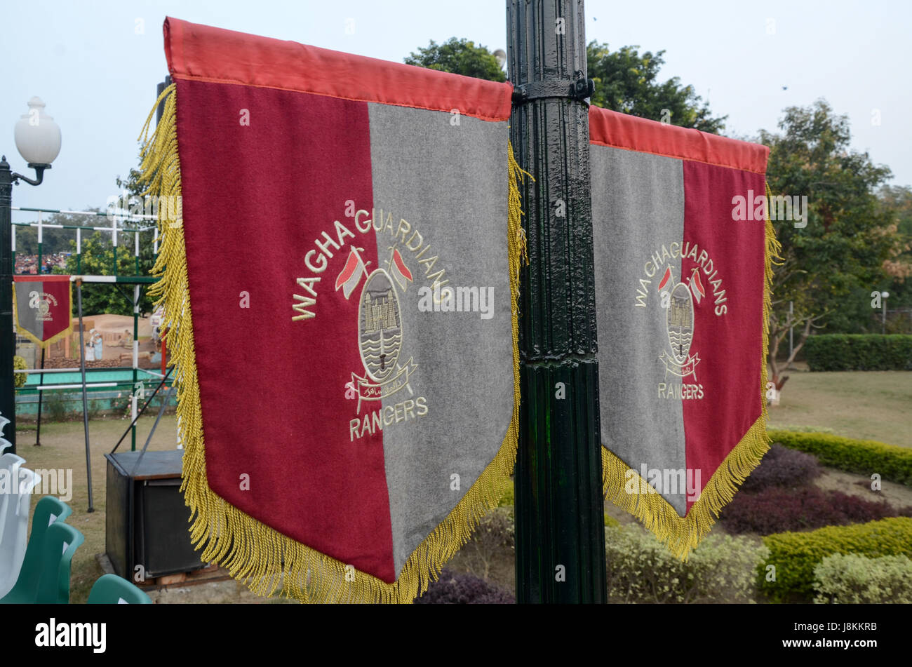 Wagha Border (Pakistan Indien) Grenze, Lahore, Punjab, Pakistan Stockfoto