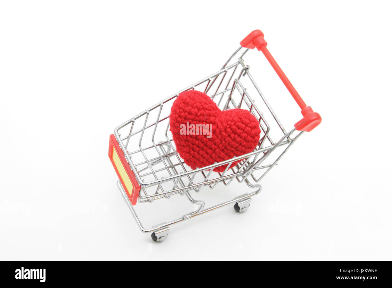 isoliert, Einkaufen, Liebe, verliebt, verliebte sich in Wagen, Herz