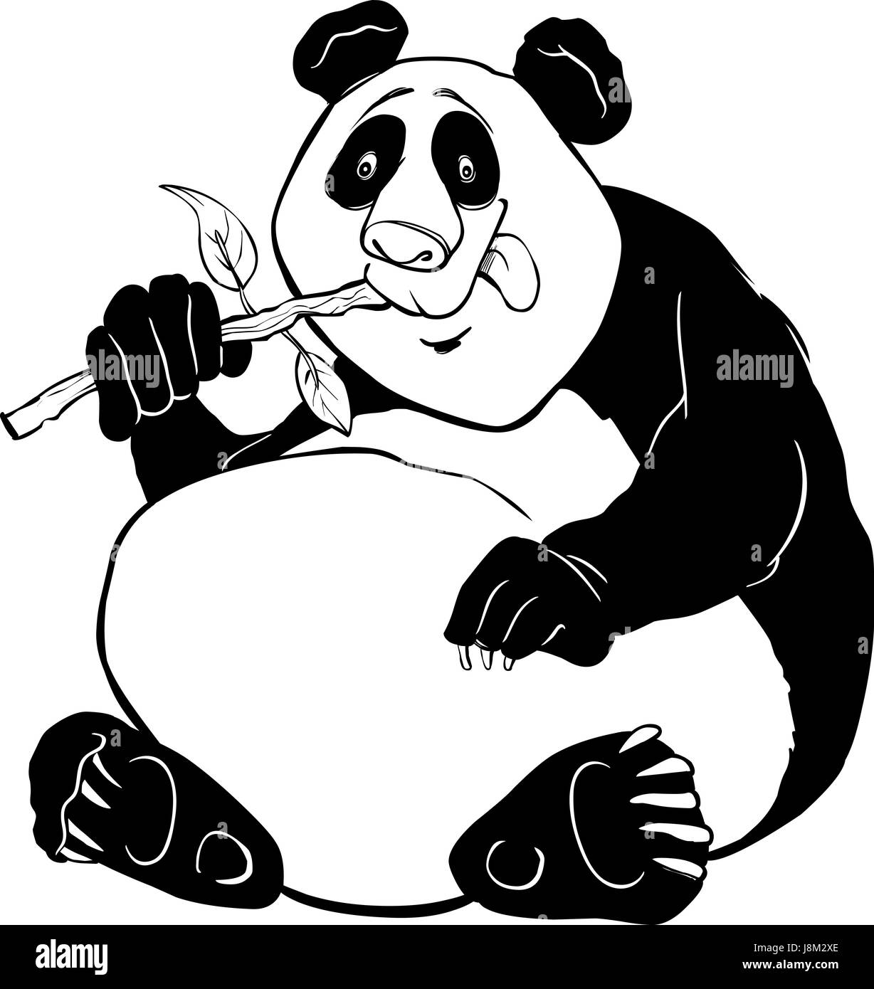 Tier, Bär, Riese, Illustration, Panda, Seite, Bookpage, Cartoon, lachen, Stockfoto