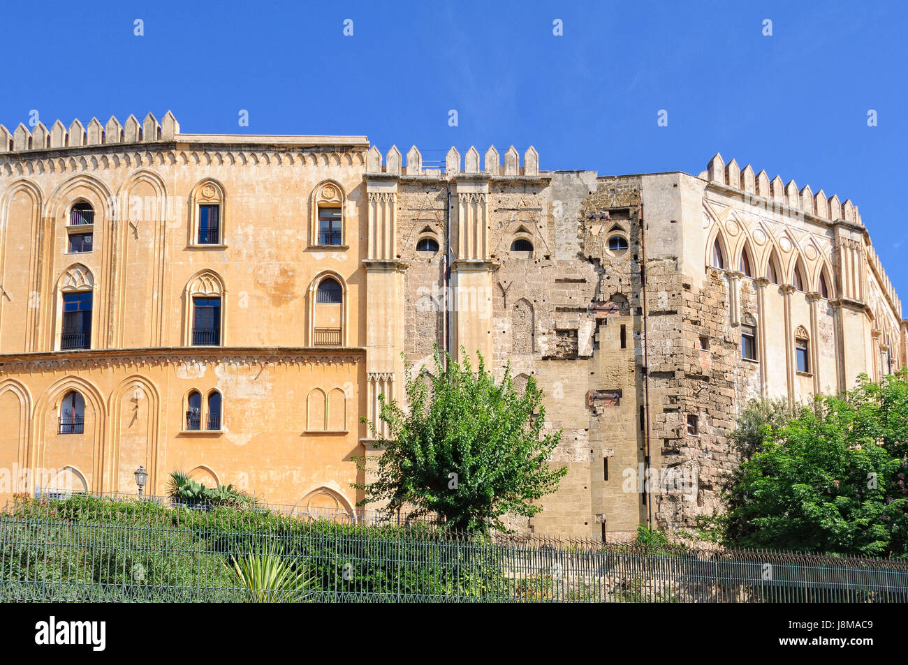 Die faszinierend vielseitige Normannenpalast (Palazzo dei Normanni) Stockfoto