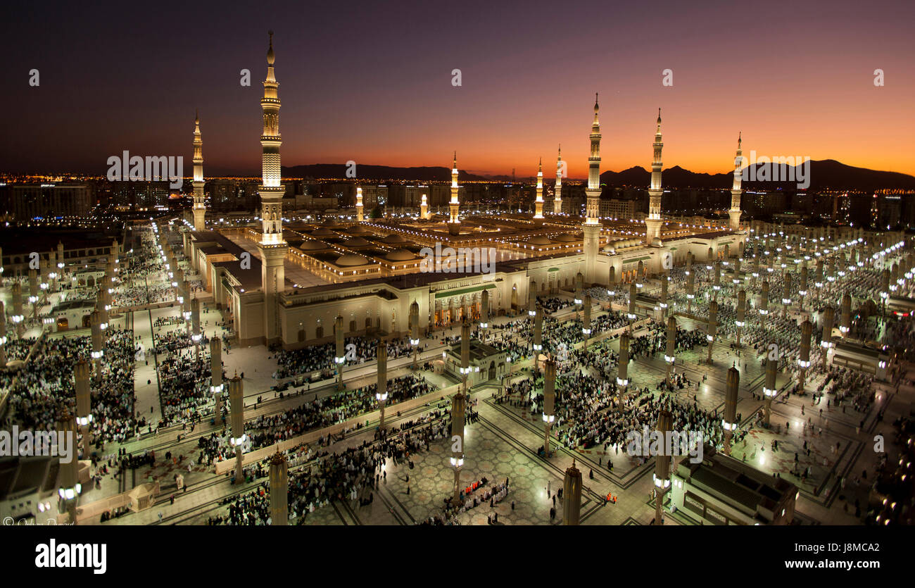 Al-Masjid-Nabawi Stockfoto