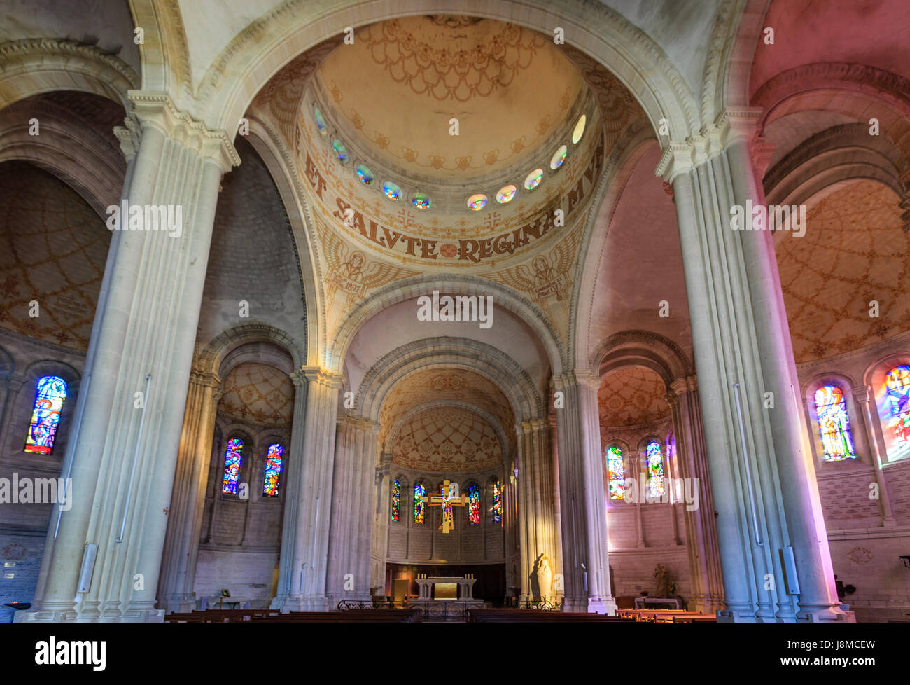 Frankreich, Lot et Garonne, Penne d'Agenais, Basilika unserer lieben Frau von Peyragude Stockfoto