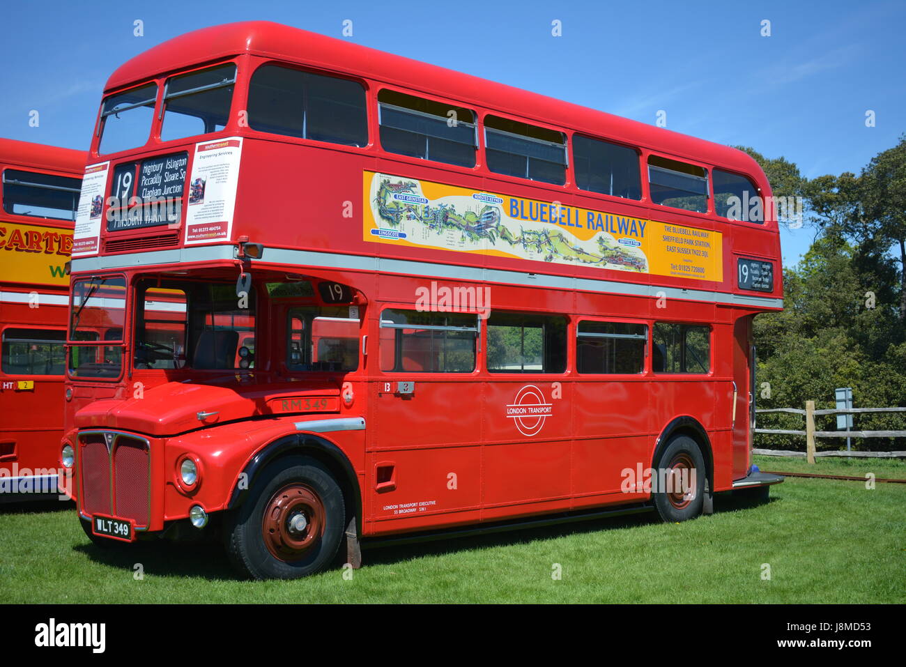 WLT349, RM349, 1960 London Transpot Routemaster im historischen Bus 2017 rally bei The Oval, Hastings Stockfoto
