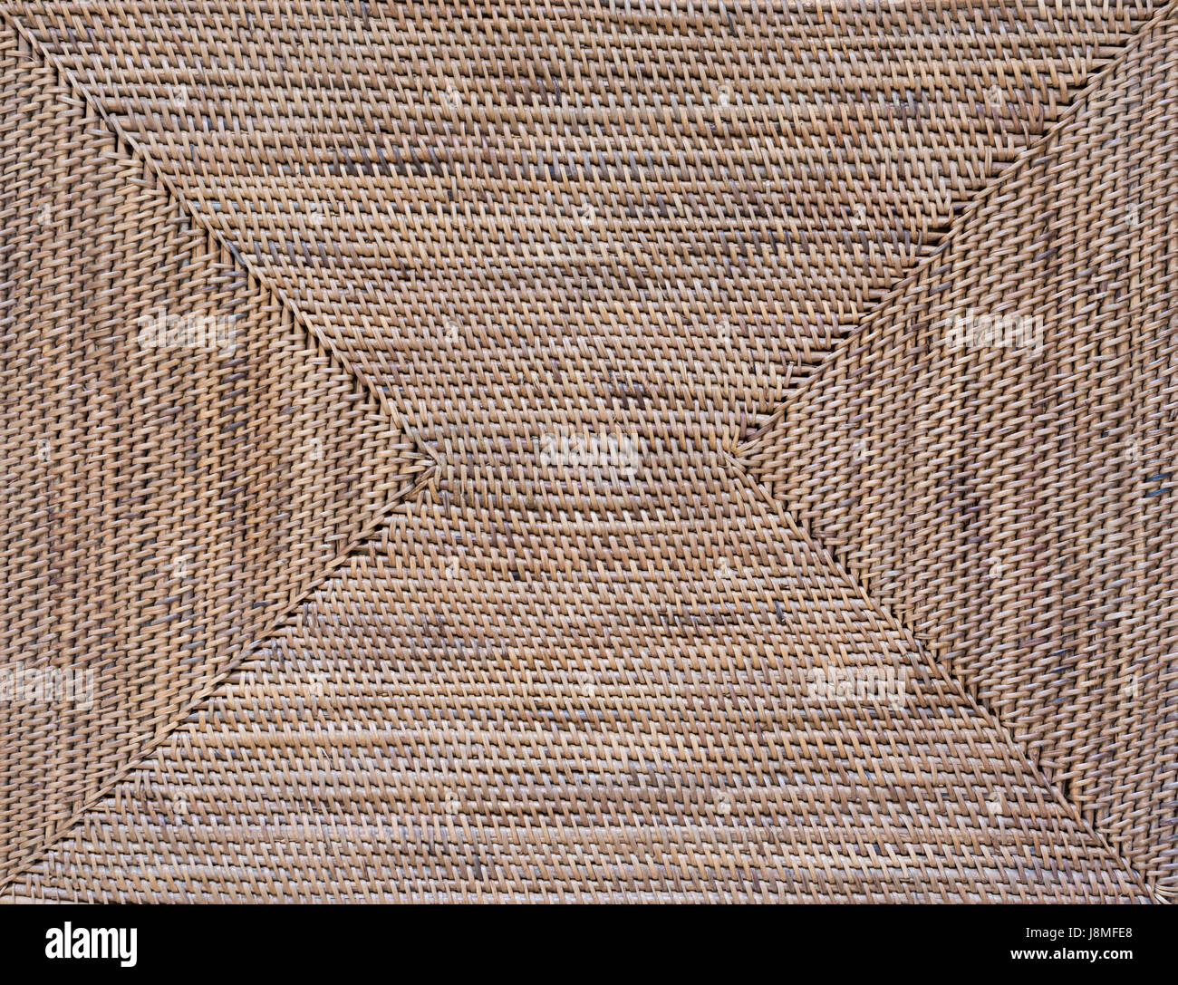 Natürliche Farbe Wicker Pad Hintergrundtextur Stockfoto